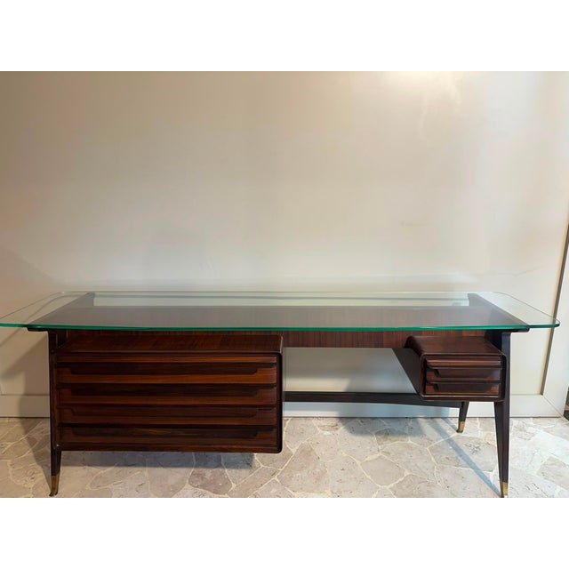 Console Desk attributed to Vittorio Dassi, Italy, 1950s For Sale - Image 17 of 17