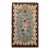 Vintage Hand-Hooked Rug, Banded Floral Pattern, Wool & Cotton, American Folk Art, 2x3 For Sale