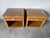 Wood Vintage Coastal Palm Beach Rattan & Woven Cane Nightstands With Glass Tops — A Pair For Sale - Image 7 of 12