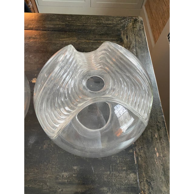Mid-Century Modern Murano Glass Shades - a Pair For Sale - Image 3 of 8
