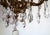 Palwa Brass Lead Crystal Six Liight Chandelier 6 Lights from Palwa, 1960s For Sale - Image 12 of 15