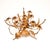 Glass Vintage Gilt Metal Coffee Table by Hans Kogl, 1960 For Sale - Image 7 of 11