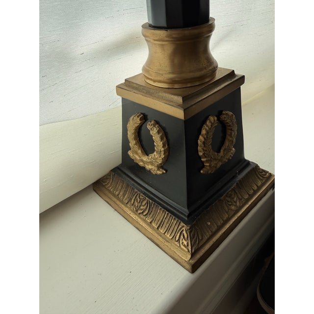 Gran Tour Style Metal Tall French Empire Neo-Classical Obelisk Statuette For Sale - Image 4 of 8