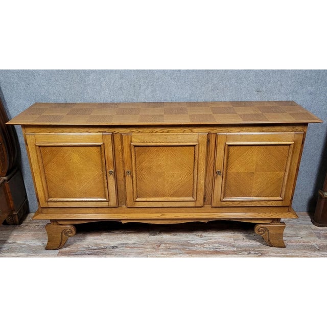 Art Deco Oak Sideboard, 1940 For Sale - Image 5 of 8