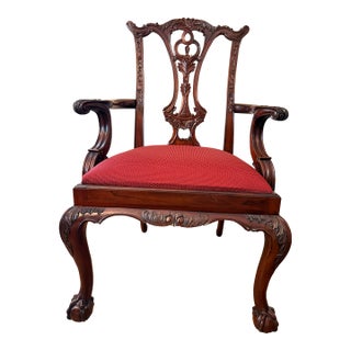 1990s Maitland-Smith Philadelphia Dining Arm Chair For Sale