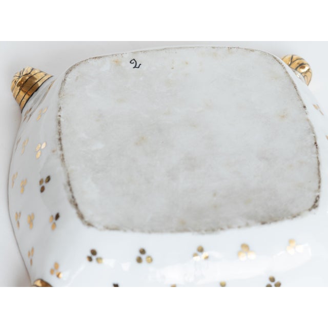 Art Deco Porcelain Powder Jewelry Box with Lady from Kosso, Germany, 1920s For Sale - Image 9 of 12