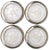Hollywood Regency Leonard Italian Silverplate / Glass Coasters, S/4 For Sale - Image 3 of 3