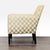 Modern Lee Industries Modern Accent Lounge Chair With Gold and Cream Diamond Pattern Upholstery For Sale - Image 3 of 9