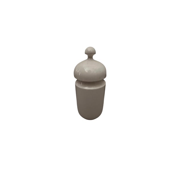 Space Age Ceramic Vase with Lid by Enzo Bioli for Il Picchio, Italy, 1970s For Sale - Image 3 of 10