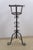 Vintage Brutalist Gothic Wrought Iron Plant Stand Scroll Tripod Pot Holder 24" For Sale - Image 4 of 13