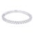 Platinum 950 Natural Diamond Half Eternity Band Ring For Sale