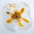 Orange Petal Pendant Lamp by Carlo Nason for Mazzega, 1970 For Sale - Image 8 of 15