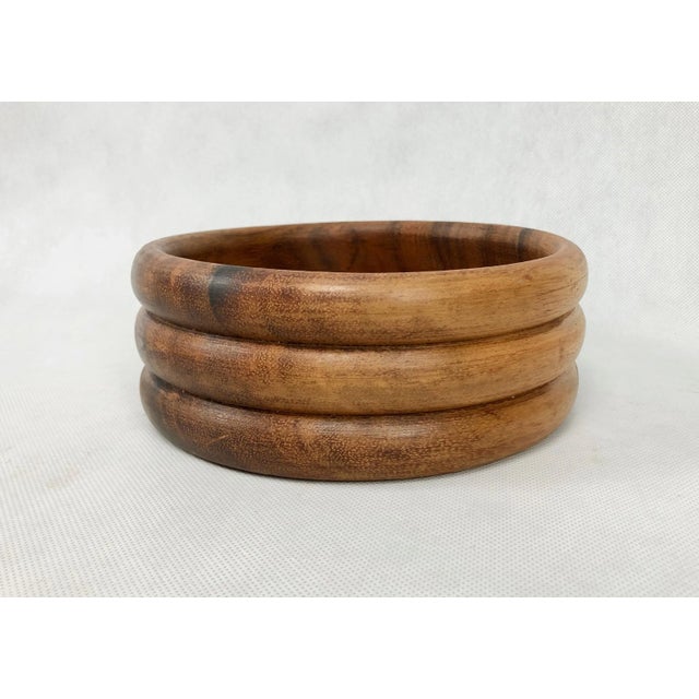 Wood Mid-Century Danish Teak Bowl, 1960s For Sale - Image 7 of 10