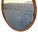 1940 Ovel Fruitwood Mirror New Glass. For Sale - Image 4 of 9