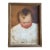 Early 20th Century Julia Searing Leaycraft (1885 - 1960) Woodstock New York Colony Oil Painting Portrait of a Baby Boy Signed & Dated 1915 For Sale