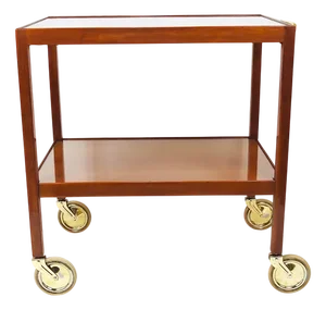 Bar Cart Serving Trolley by Julius Jirasek for Werkstätte Hagenauer, Vienna, 1930s