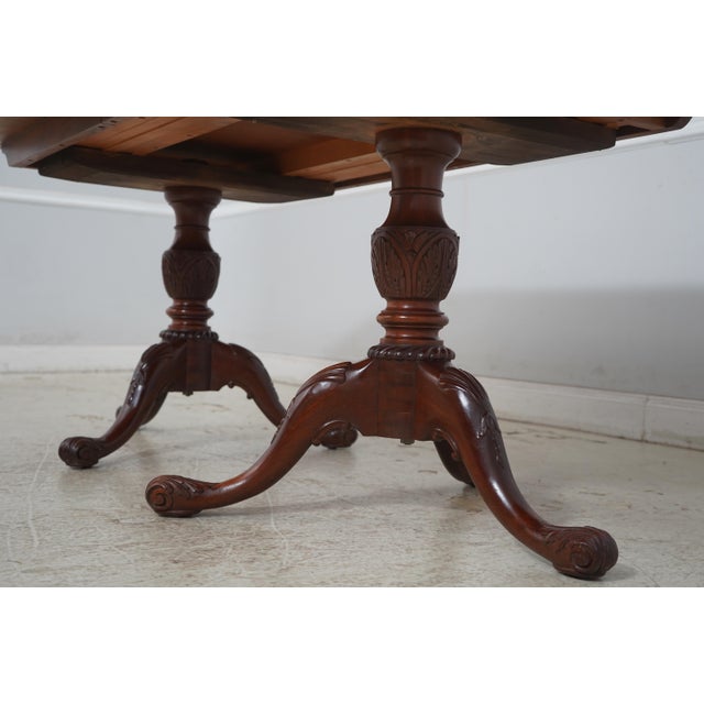 Wood Feldenkreis Chippendale Mahogany Dining Room Table For Sale - Image 7 of 18