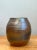 Mid-Century Modern Vintage Brown Glazed Ceramic Vase For Sale - Image 3 of 12