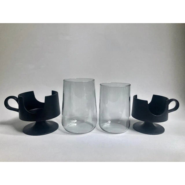 1970's Glas-Snap by Corning Two Piece Pedestal Glassware, Set of 12 For Sale - Image 10 of 13