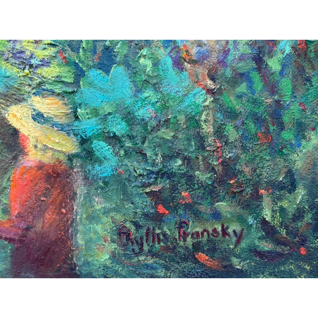 Turquoise Phyllis Pransky “Old Marco Inn” Florida Impressionist Oil Painting For Sale - Image 8 of 11