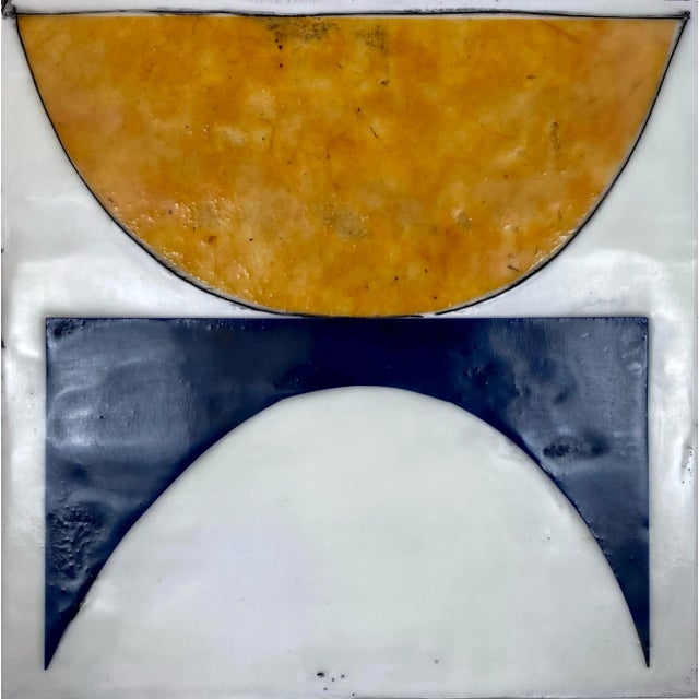 2020s "Brand New Day" by Gina Cochran - Encaustic Collage Installation - 16 Panels For Sale - Image 5 of 13