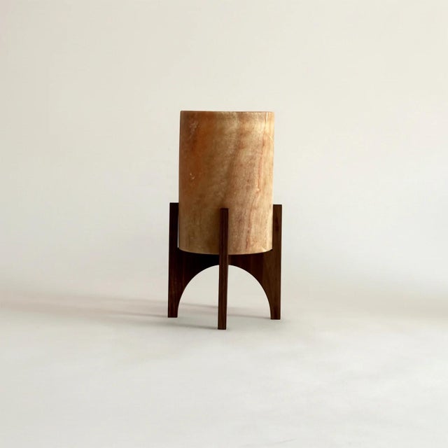 Comet No. 0204 Hand-Carved Alabaster Table Lamp by Material Lights For Sale - Image 6 of 6
