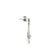 Victorian Late 20th-Century Victorian Style Natural Diamond Dangle Earrings, Pair For Sale - Image 3 of 4