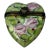 Limoges France Rochard Hand Painted Heart Shaped Hinged Box For Sale