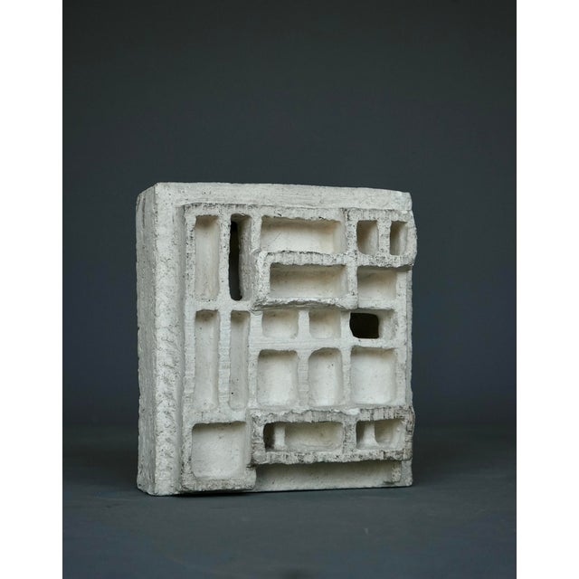 Ivory Brutalist Dutch Ceramic Sculpture, 1970s For Sale - Image 8 of 13