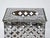 1980s Bohemian Handmade Embellished Cutout Steel Tissue Box Cover For Sale - Image 10 of 16