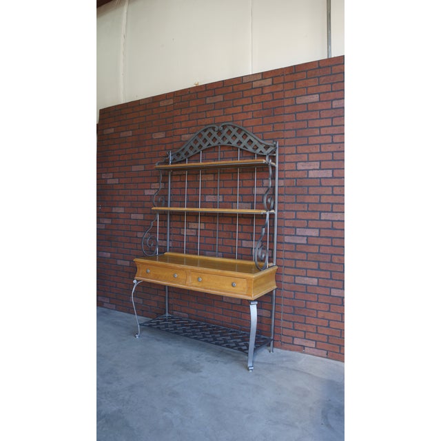 Ethan Allen Country French Baker's Rack With Console Chairish