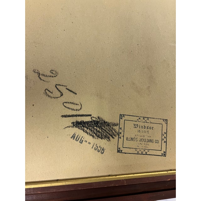 1956 Illinois Windsor Shadowbox Framed Wall Mirror For Sale - Image 11 of 11