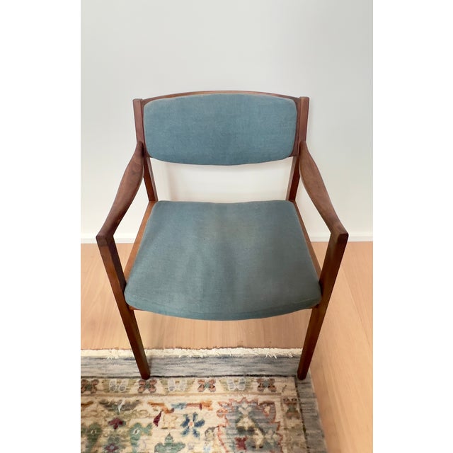 1970s 1970s Gunlocke Model 280 Walnut Armchair - 2 Available For Sale - Image 5 of 8
