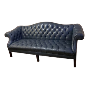 Vintage Carmel Back Chesterfield Leather Sofa by Classic Leather