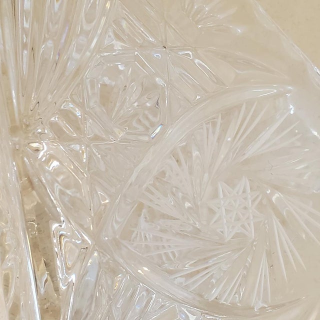 Early 20th Century Cut Crystal Napkin Holder Chairish