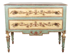 Italian Painted Wood Commode