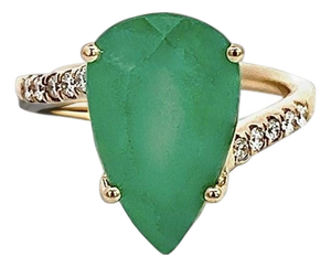 Natural Emerald Diamond Ring Size 7 14k Y Gold 7.17 TCW Certified