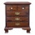 1980s Ethan Allen Antiqued Pine Rustic Traditional 4 Drawer Nightstand Chest (12-5016) For Sale