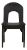 Modern Black Round Back Wood Dining Chair For Sale