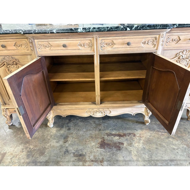 Early 20th Century Enfilade Louis XV Style Marble Top Bleached From Aix en Provence France. For Sale In Atlanta - Image 6 of 6