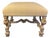 Late 19th Century Carved Italian Baroque-Style Upholstered Bench For Sale