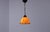 Charming original 1930s pendant lamp. Vibrant, confetti-like waved glass and metal suspension, with clear jugendstil...