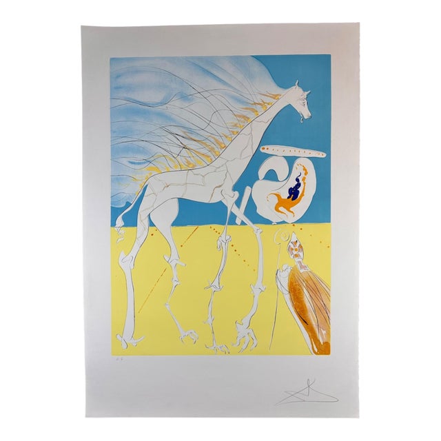Dali Conquest of Cosmos Saturnian Giraffe Hand Signed Numbered For Sale