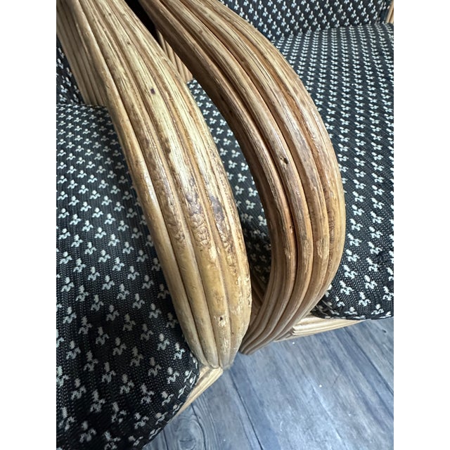 Set of 4 Vintage Pencil Reed Armchairs For Sale In Richmond - Image 6 of 12