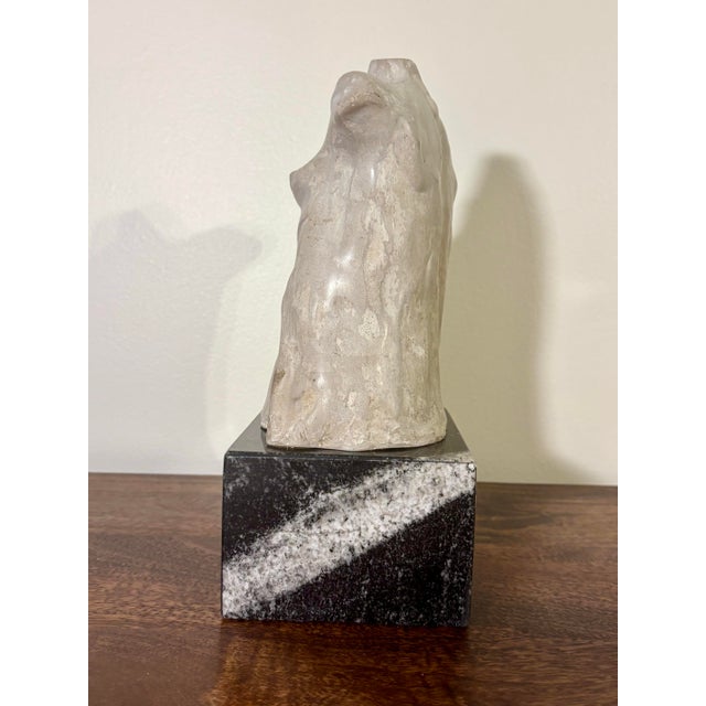 Vintage Mid Century Modern Studio Ceramic Female Torso Sculpture For Sale - Image 4 of 9