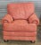 Traditional Late 20th Century Pair Hancock & Moore Red Suede Leather Armchairs Club Chairs Nailhead Trim For Sale - Image 3 of 11