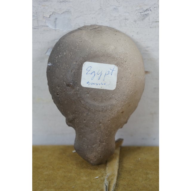 Beige Ancient Antique Roman Terracotta Soldier on Horse Oil Lamp Vessel Egypt 4" For Sale - Image 8 of 10