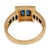 Levian Vintage Sapphire Diamond 18k Yellow Gold Ring, Size 6.75 For Sale In Los Angeles - Image 6 of 6
