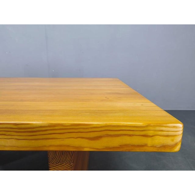 Gold Vintage Scandinavian Pine Coffee Table, 1960s For Sale - Image 8 of 13