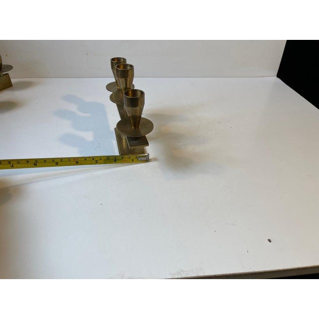 Mid-Century Bronze Candleholders by Kara Copenhagen, 1960s, Set of 2 For Sale - Image 10 of 14